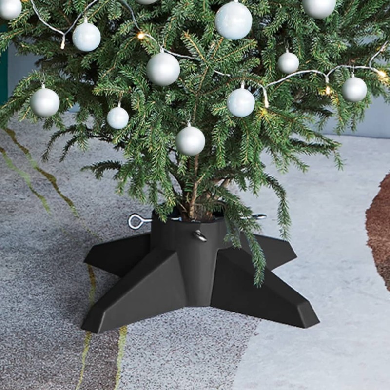 vidaXL Soporte para árbol de Navidad gris 55,5x55,5x15 cm vidaXL Soporte para árbol de Navidad gris 55,5x55,5x15 cm