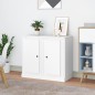 vidaXL Aparadores 2 uds madera contrachapada blanco 37,5x35,5x67,5 cm