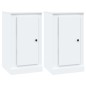 vidaXL Aparadores 2 uds madera contrachapada blanco 37,5x35,5x67,5 cm