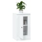 vidaXL Aparadores 2 uds madera contrachapada blanco 37,5x35,5x67,5 cm