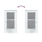 vidaXL Aparadores 2 uds madera contrachapada blanco 37,5x35,5x67,5 cm