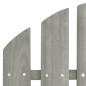 vidaXL Silla mecedora de jardín de madera gris