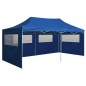 vidaXL Carpa plegable profesional con 4 paredes acero azul 3x6 m vidaXL Carpa plegable profesional con 4 paredes acero azul 3x6 m