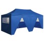 vidaXL Carpa plegable profesional con 4 paredes acero azul 3x6 m vidaXL Carpa plegable profesional con 4 paredes acero azul 3x6 m