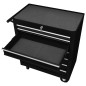 vidaXL Carrito caja de herramientas 7 cajones negro vidaXL Carrito caja de herramientas 7 cajones negro