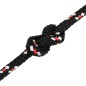 vidaXL Cuerda de barco polipropileno negra 8 mm 50 m