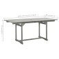 vidaXL Mesa de comedor jardín madera maciza acacia (120-170)x80x75 cm vidaXL Mesa de comedor jardín madera maciza acacia (120-170)x80x75 cm