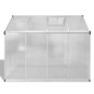 vidaXL Invernadero de aluminio reforzado con marco base 4,6 m² vidaXL Invernadero de aluminio reforzado con marco base 4,6 m²