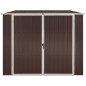 vidaXL Cobertizo de jardín acero galvanizado marrón 195x198x159 cm vidaXL Cobertizo de jardín acero galvanizado marrón 195x198x159 cm