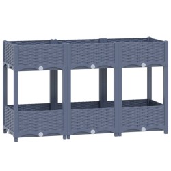 vidaXL Arriate polipropileno 120x40x71 cm