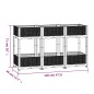 vidaXL Arriate polipropileno 120x40x71 cm vidaXL Arriate polipropileno 120x40x71 cm