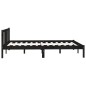 vidaXL Estructura de cama de madera maciza de pino negra 160x200 cm vidaXL Estructura de cama de madera maciza de pino negra 160x200 cm