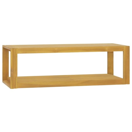 vidaXL Armario de baño de pared madera maciza de teca 110x45x35 cm