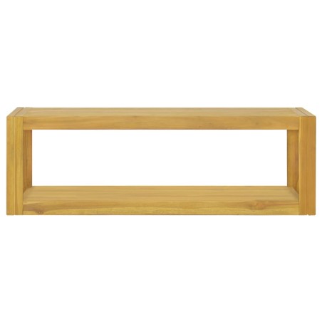 vidaXL Armario de baño de pared madera maciza de teca 110x45x35 cm