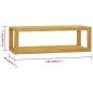 vidaXL Armario de baño de pared madera maciza de teca 110x45x35 cm vidaXL Armario de baño de pared madera maciza de teca 110x45x35 cm