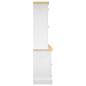 vidaXL Aparador Corona madera maciza pino mexicano blanco 112x43x196cm vidaXL Aparador Corona madera maciza pino mexicano blanco 112x43x196cm