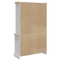 vidaXL Aparador Corona madera maciza pino mexicano blanco 112x43x196cm vidaXL Aparador Corona madera maciza pino mexicano blanco 112x43x196cm