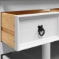 vidaXL Aparador Corona madera maciza pino mexicano blanco 112x43x196cm vidaXL Aparador Corona madera maciza pino mexicano blanco 112x43x196cm
