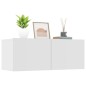 vidaXL Muebles para TV 2 uds madera contrachapada blanco 80x30x30 cm vidaXL Muebles para TV 2 uds madera contrachapada blanco 80x30x30 cm