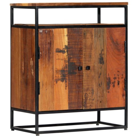 vidaXL Aparador de madera maciza reciclada y acero 60x35x76 cm