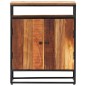 vidaXL Aparador de madera maciza reciclada y acero 60x35x76 cm