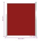 vidaXL Toldo lateral retráctil para patio rojo 160x500 cm
