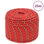 vidaXL Cuerda de barco polipropileno rojo 12 mm 25 m vidaXL Cuerda de barco polipropileno rojo 12 mm 25 m