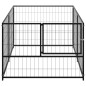 vidaXL Perrera de acero negro 200x100x70 cm vidaXL Perrera de acero negro 200x100x70 cm