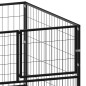 vidaXL Perrera de acero negro 200x100x70 cm vidaXL Perrera de acero negro 200x100x70 cm