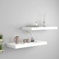 vidaXL Estantes flotantes de pared 2 uds MDF blanco 60x23,5x3,8 cm vidaXL Estantes flotantes de pared 2 uds MDF blanco 60x23,5x3,8 cm