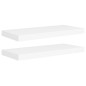 vidaXL Estantes flotantes de pared 2 uds MDF blanco 60x23,5x3,8 cm vidaXL Estantes flotantes de pared 2 uds MDF blanco 60x23,5x3,8 cm