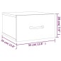 vidaXL Mesitas de noche de pared 2 uds blanco 35x35x20 cm