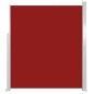 vidaXL Toldo lateral retráctil 160x500 cm rojo