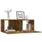 vidaXL Mueble para TV madera contrachapada roble ahumado 80x30x30 cm vidaXL Mueble para TV madera contrachapada roble ahumado 80x30x30 cm