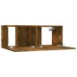 vidaXL Mueble para TV madera contrachapada roble ahumado 80x30x30 cm vidaXL Mueble para TV madera contrachapada roble ahumado 80x30x30 cm