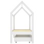 vidaXL Estructura de cama infantil y cajón madera pino blanca 70x140cm vidaXL Estructura de cama infantil y cajón madera pino blanca 70x140cm