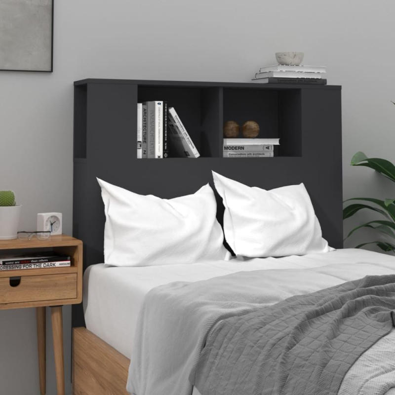 vidaXL Mueble cabecero negro 100x18,5x104,5 cm vidaXL Mueble cabecero negro 100x18,5x104,5 cm