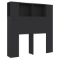 vidaXL Mueble cabecero negro 100x18,5x104,5 cm vidaXL Mueble cabecero negro 100x18,5x104,5 cm