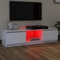 vidaXL Mueble para TV con luces LED blanco 140x40x35,5 cm vidaXL Mueble para TV con luces LED blanco 140x40x35,5 cm