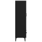 vidaXL Aparador de madera de ingeniería negro 70x31x115 cm vidaXL Aparador de madera de ingeniería negro 70x31x115 cm