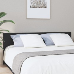vidaXL Cabecero de cama madera contrachapada negro 200x1,5x80 cm
