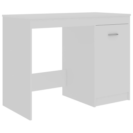 vidaXL Escritorio de madera contrachapada blanco 100x50x76 cm
