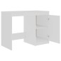 vidaXL Escritorio de madera contrachapada blanco 100x50x76 cm vidaXL Escritorio de madera contrachapada blanco 100x50x76 cm