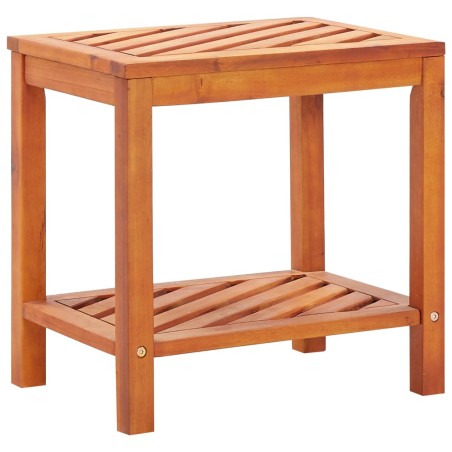 vidaXL Mesa auxiliar de madera maciza acacia 45x33x45 cm