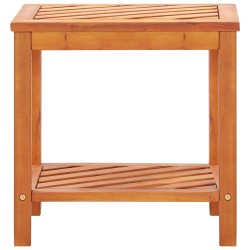 vidaXL Mesa auxiliar de madera maciza acacia 45x33x45 cm