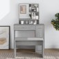 vidaXL Tocador con espejo color gris sonoma 86,5x35x136 cm vidaXL Tocador con espejo color gris sonoma 86,5x35x136 cm