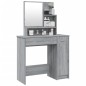 vidaXL Tocador con espejo color gris sonoma 86,5x35x136 cm vidaXL Tocador con espejo color gris sonoma 86,5x35x136 cm