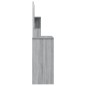 vidaXL Tocador con espejo color gris sonoma 86,5x35x136 cm vidaXL Tocador con espejo color gris sonoma 86,5x35x136 cm
