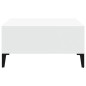 vidaXL Mesa de centro madera contrachapada blanca 60x60x30 cm vidaXL Mesa de centro madera contrachapada blanca 60x60x30 cm