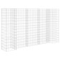 vidaXL Jardinera de gaviones forma de H alambre de acero 260x40x150 cm